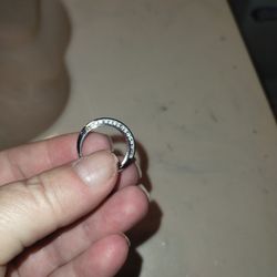 purple ring with diamonds size 8 