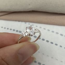 Real 925 Sterling Silver Wedding Ring Size 7