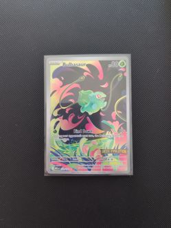 Mega evolution stamped bulbasaur Pokemon cards