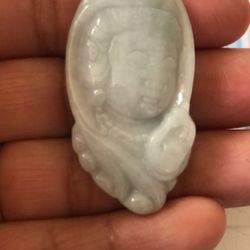 Certified A grade jade carved pendant necklace