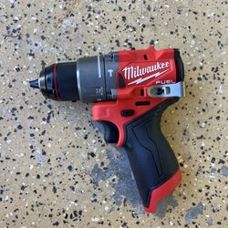 Milwaukee M12 FUEL 12V Lithium-Ion Brushless Cordless 1/2 in. Hammer Drill (Tool-Only)