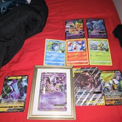 Jumbo Pokémon Card Set (Frame Included, Bonus Free First Gen Rocket's Zapdos)