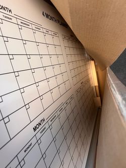 4 month planner dry erase board