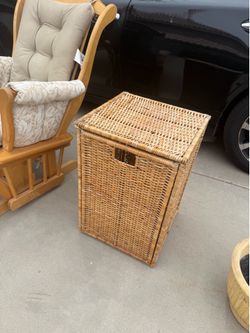 Ikea bamboo laundry basket
