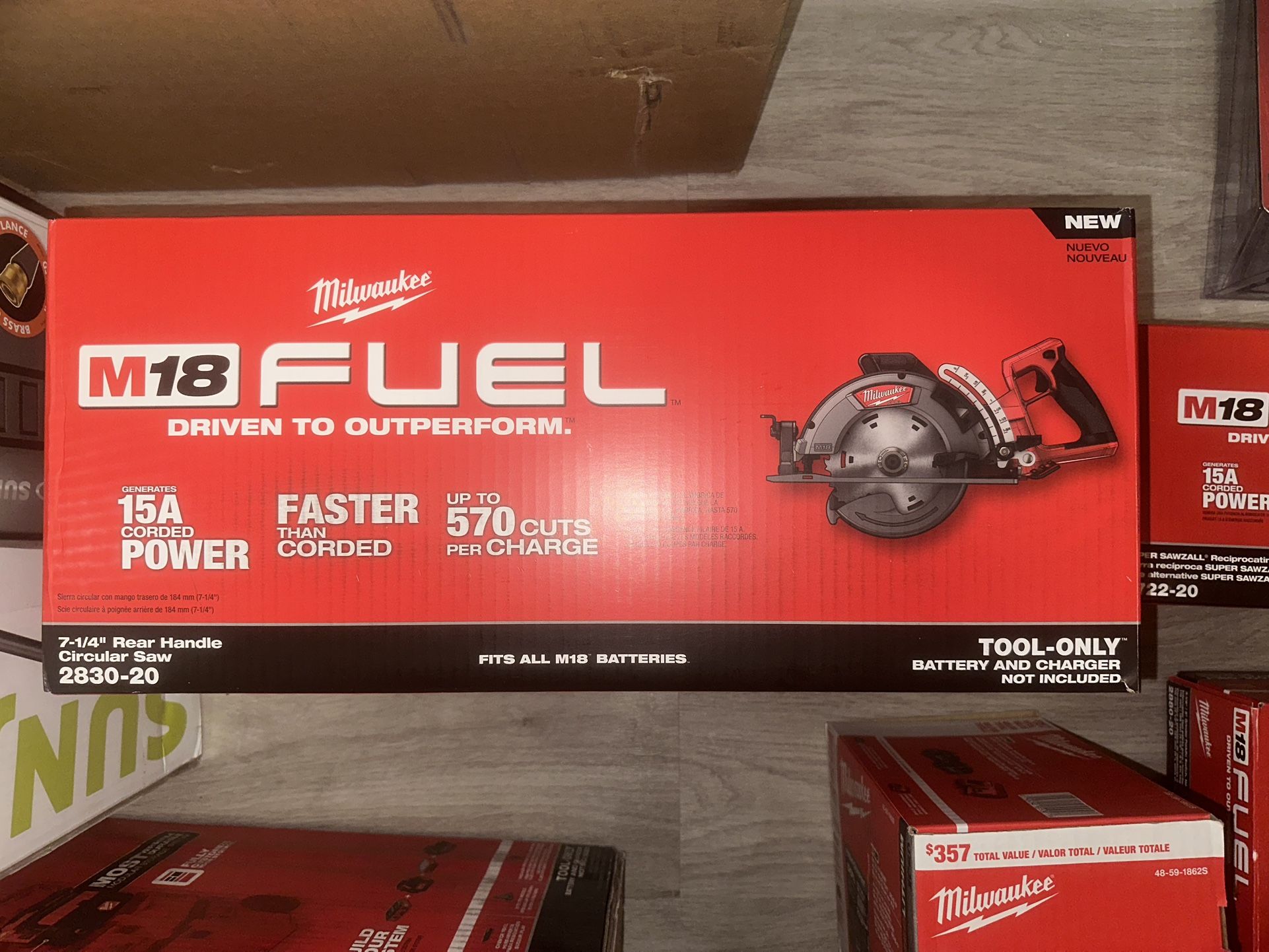 7 1/4” REAR HANDLE CIRCULAR SAW BRAND NEW