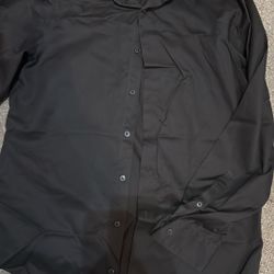 MENS CALVIN KLEIN DRESS SHIRT: BLACK