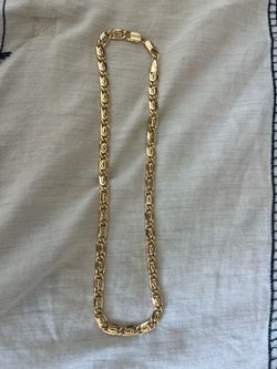 Gold-Tone Scroll Link Chain Necklace