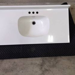 White light weight Vanity Sink 36.6×18.5 Guadalajara