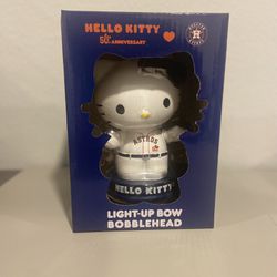 Light Up Houston Astros Hello Kitty Bobblehead 50 Year Anniversary