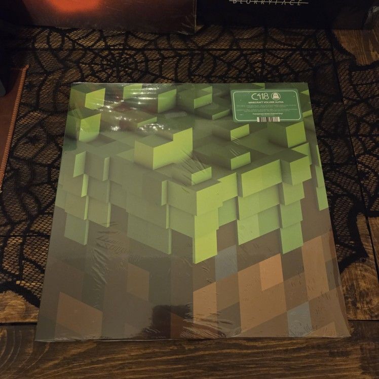 Minecraft volume alpha transparent green vinyl SEALED