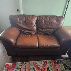 Brown Love Seat Couch