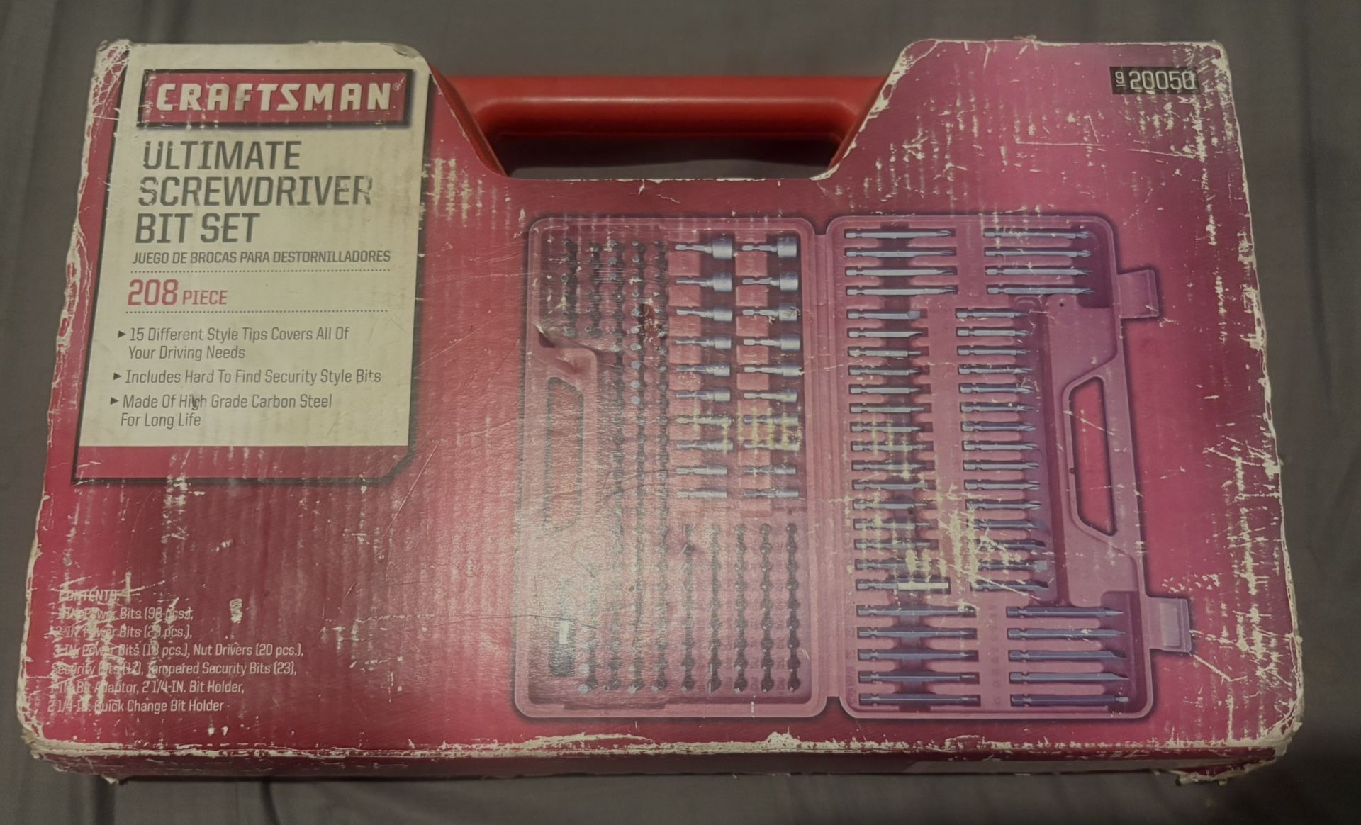 (Brand New In Box) Rare; Craftsman Ultimate Screwdriver Bit Set - 208 pcs Power Tools Box Case Original