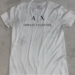 A|X Armani Exchange White Shirt Hella Used