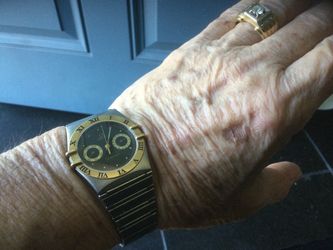 Omega constellation chronograph quart 18k