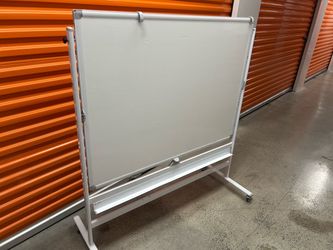 Large Double-Sided Rolling Whiteboard 6x4 ft – Mobile Dry Erase Board