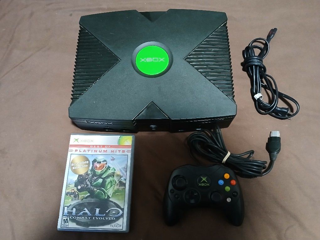 Xbox Original With Controller And Game