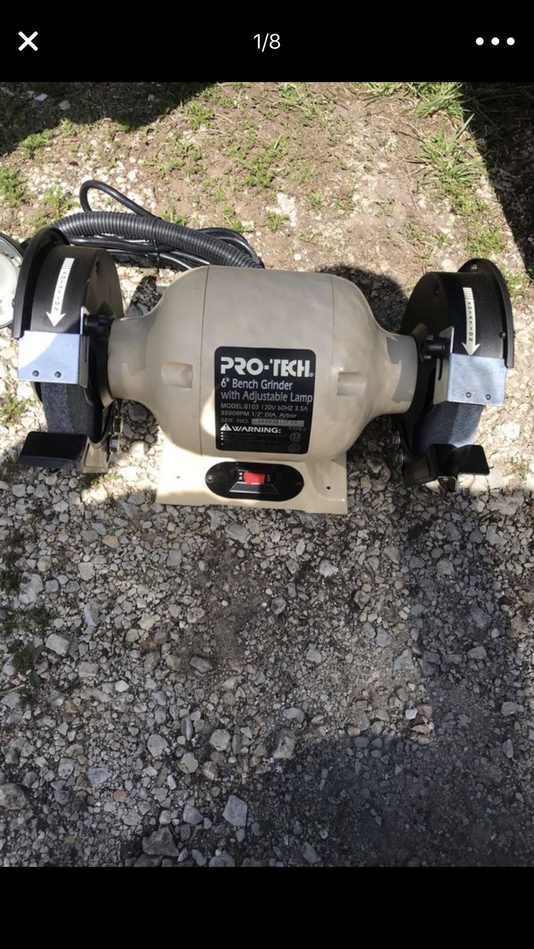 Brand new pro-tech 6 bench grinder $50