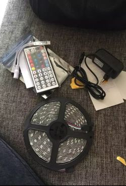 *Firm Price* 16.4 feet RGB LED Strip Light 5050 SMD Diode RGB Tape Waterproof Flexible LED Ribbon 30D/M With Remote Controller + DC12V Power Adapter