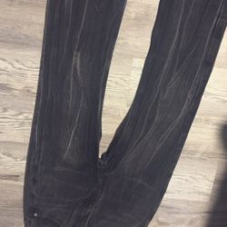 black balenciaga distress lost tape jeans 
