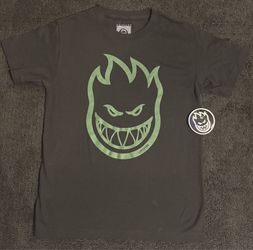 Spitfire green holo logo t shirt