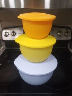 Tupperware Bowl Set 3 Pz