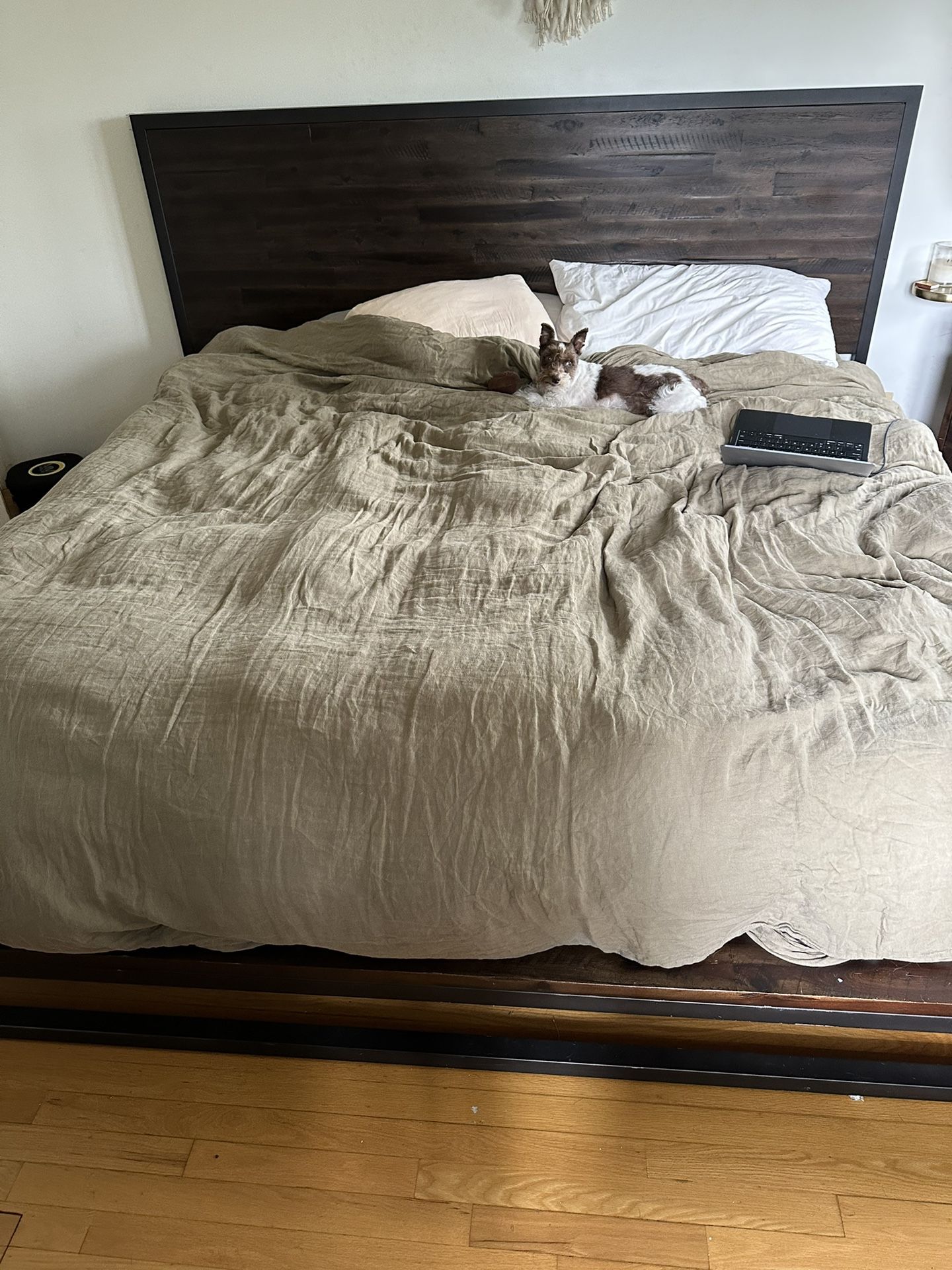 West Elm Logan Industrial Platform Bed, King