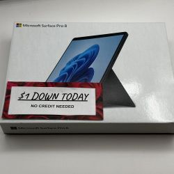 Microsoft Surface Pro 8 Brand New - $1 Down Today - NO CREDIT Needed