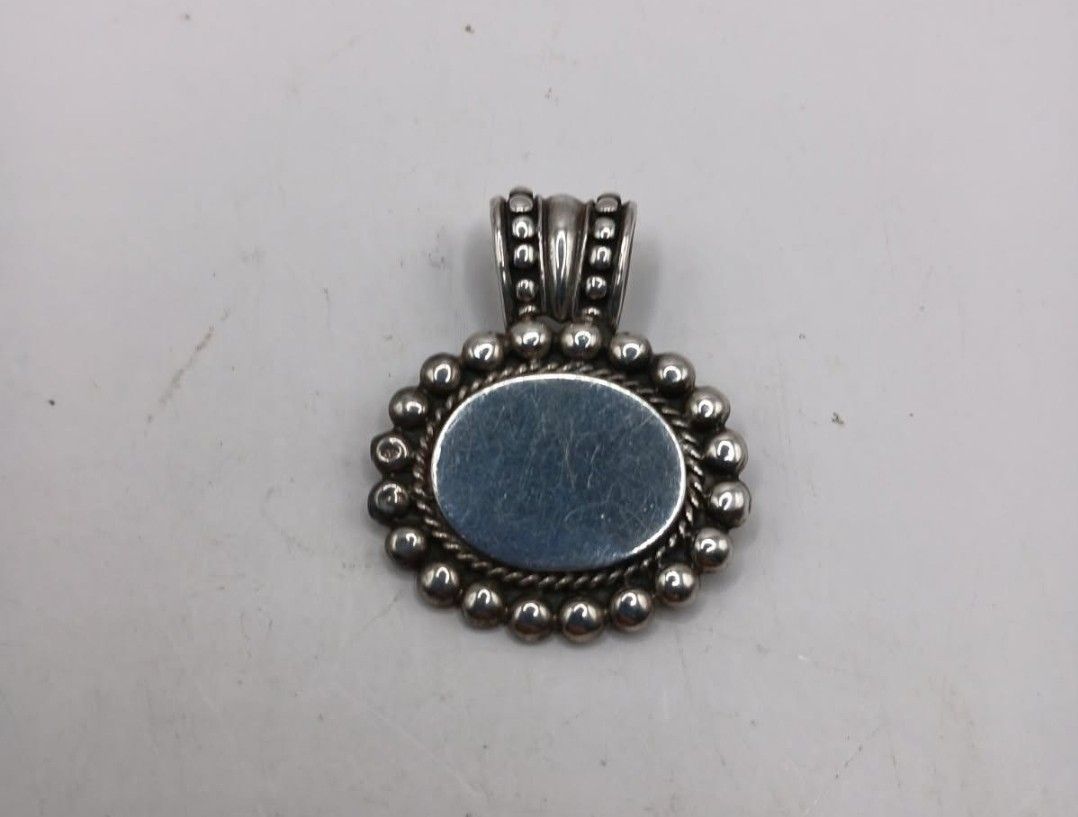Sterling Oval Pendant