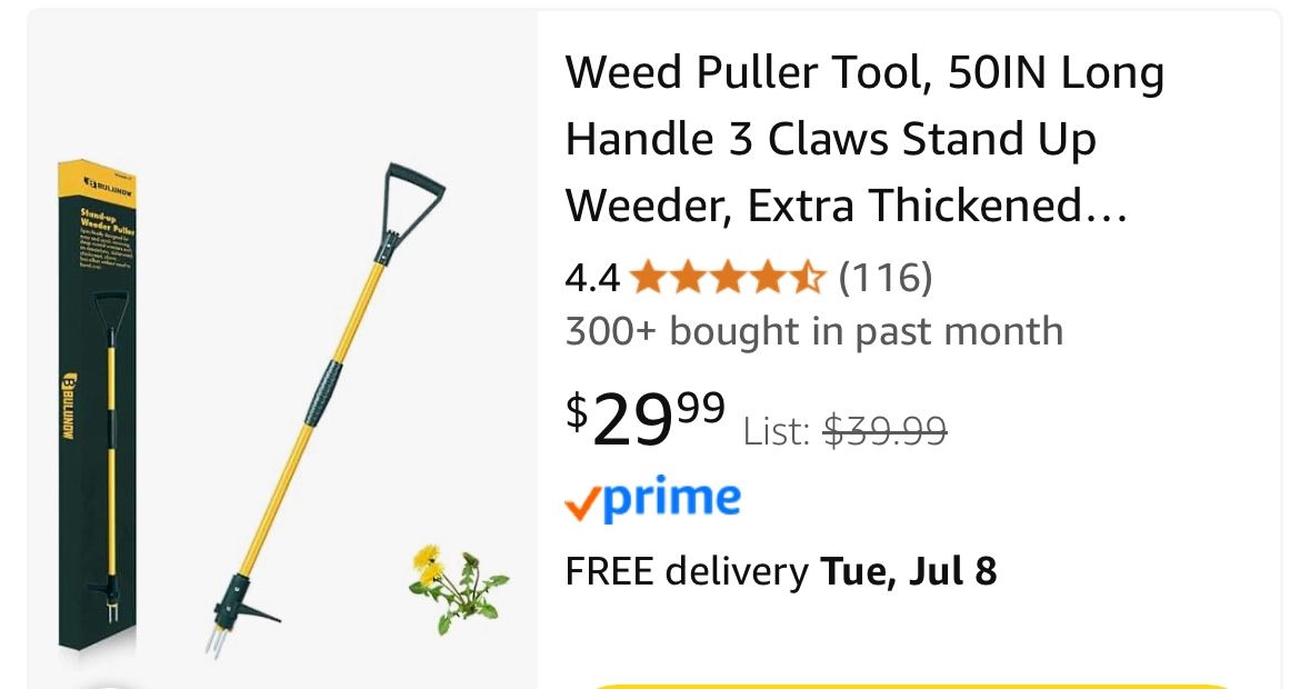 Weed Pulling Tool