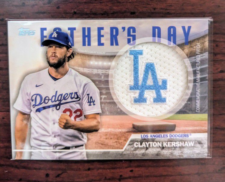 2023 Topps Clayton Kershaw Father's Day Patch Relic #FD-CK Los Angeles Dodgers