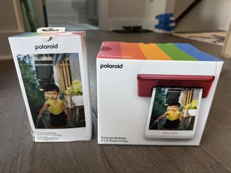 Polaroid Hi Print 4x6 Photo Printer and Polaroid Hi Print 4x6 Paper & Cartridge 80 Sheets of Paper
