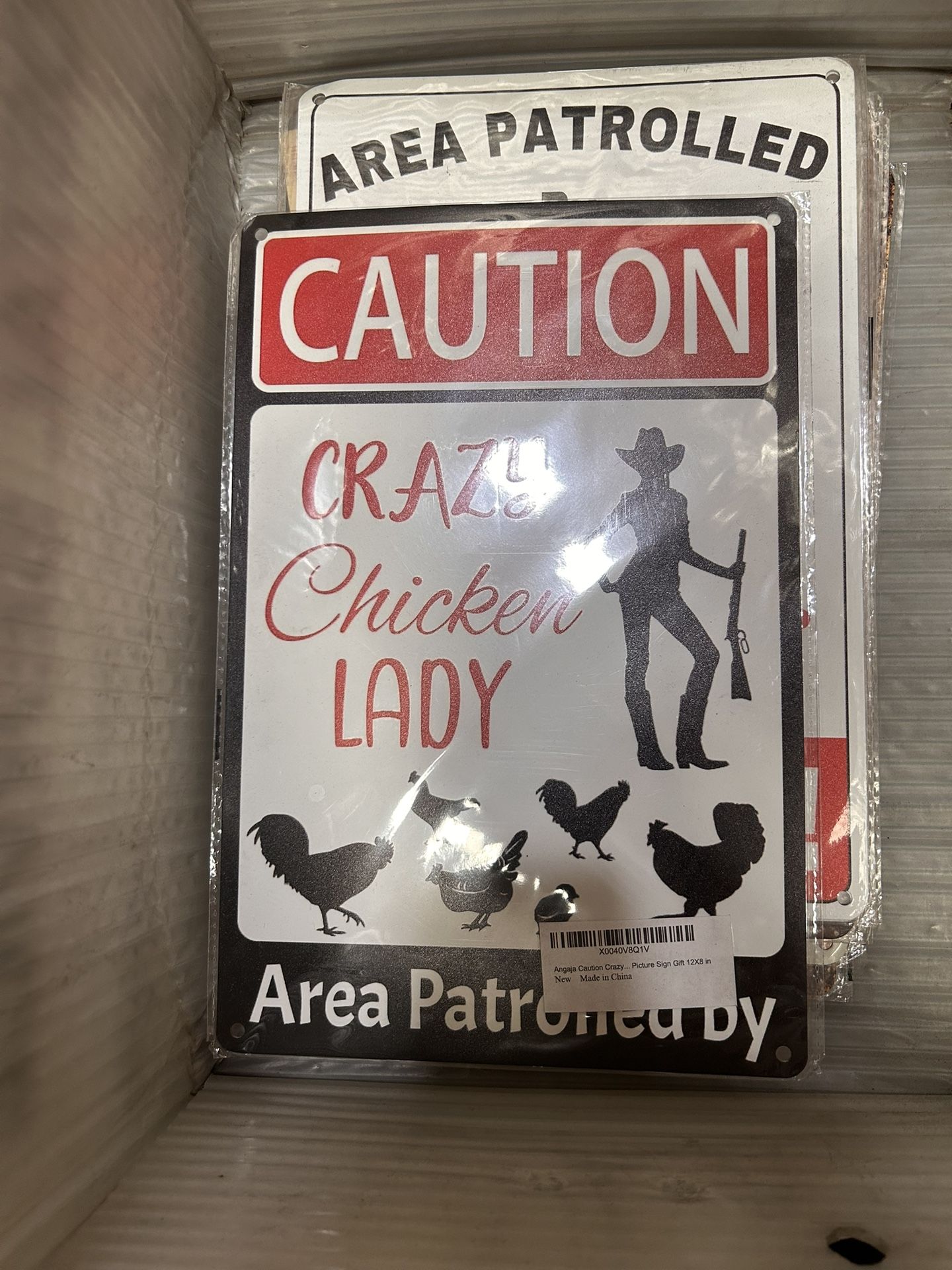 2PC Wall Art Decor, 8x12 Tin Sign