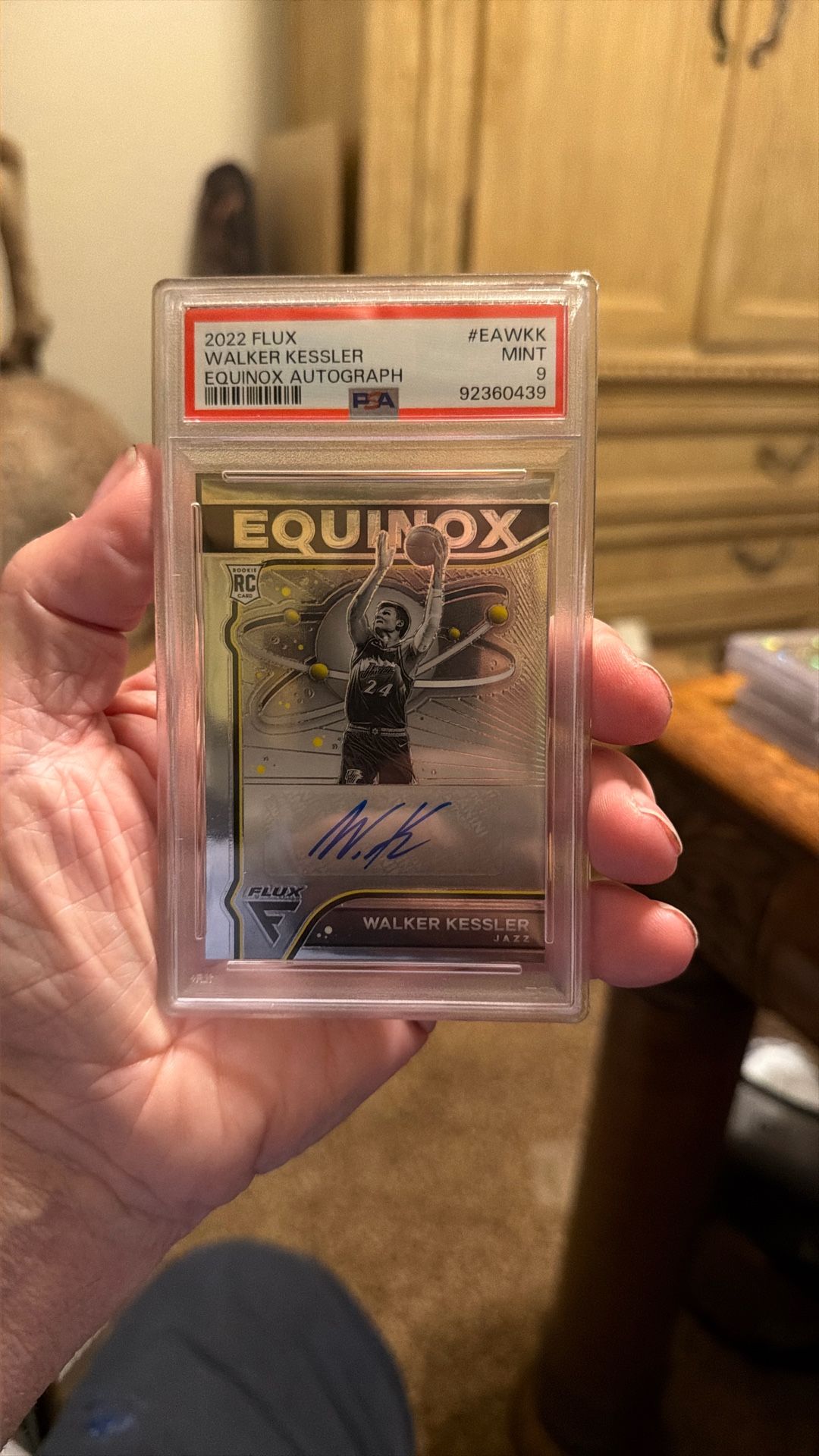 Psa Nine Walker Kessler Autograph 2022 Flux