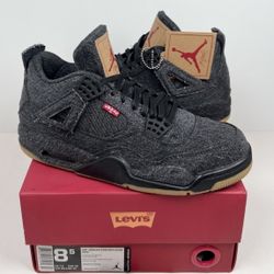 LEVI’S x AIR JORDAN 4 RETRO BLACK DENIM 