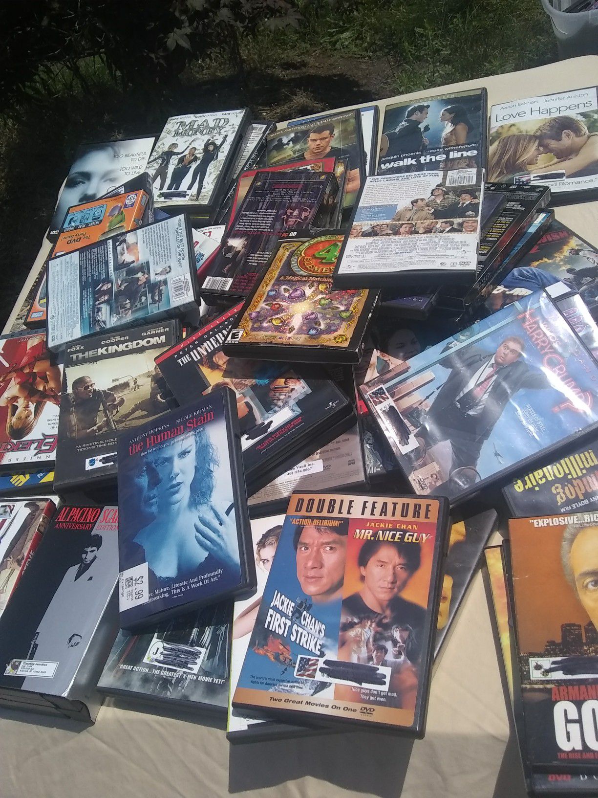 DVD and VHS Hundreds of them come see movies!