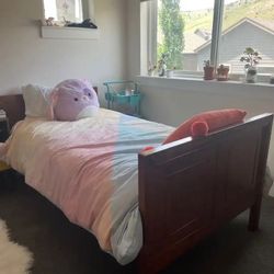 Twin Size Bed And Mattress - Excellent Condition 