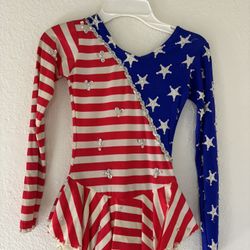 American Flag Figure Skating Dress