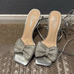 Silver Bling Heels