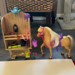 Barbie Horse And Barn