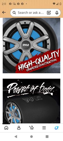 Pyle carpeted subwoofer tube