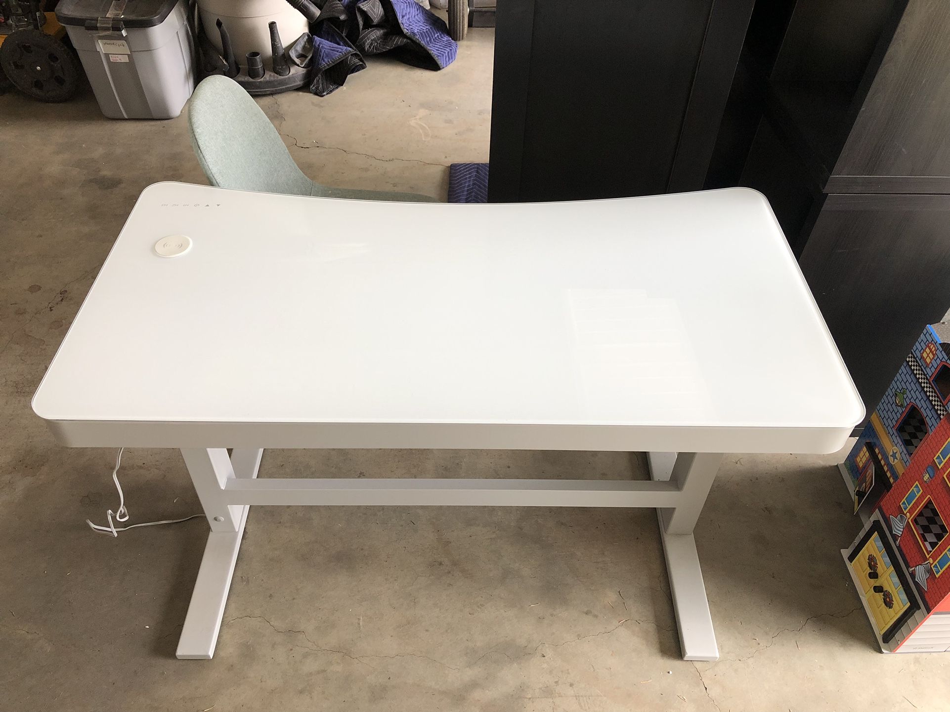 Trevanti Tech White Standing Desk w/ Drawer
