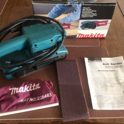 Makita 9910 Electric Belt Sander 3” X 18” (Hardly Used)