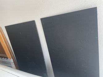 2 Black 2x4 Wood Boards