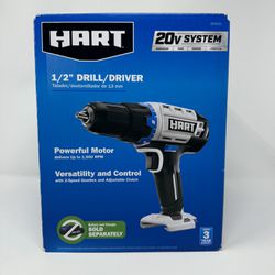 HART 1/2-inch Drill/Driver (Battery Not Included)