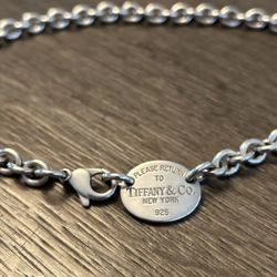 Tiffany & Co. Return to Tiffany Ova1 Necklace with Pendant 925 Sterling