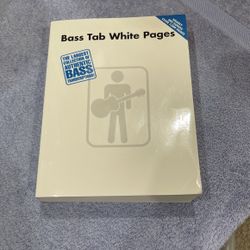 Bass Tab White Pages Book