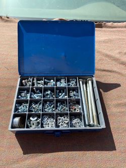 Metal case with hardware