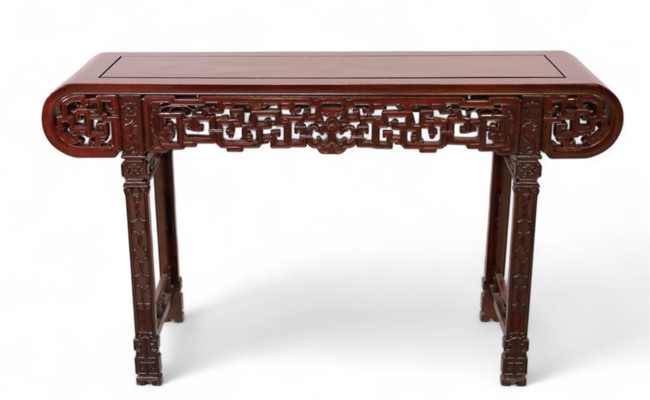 A Chinese Qing Dynasty Hardwood  rosewood Console Table