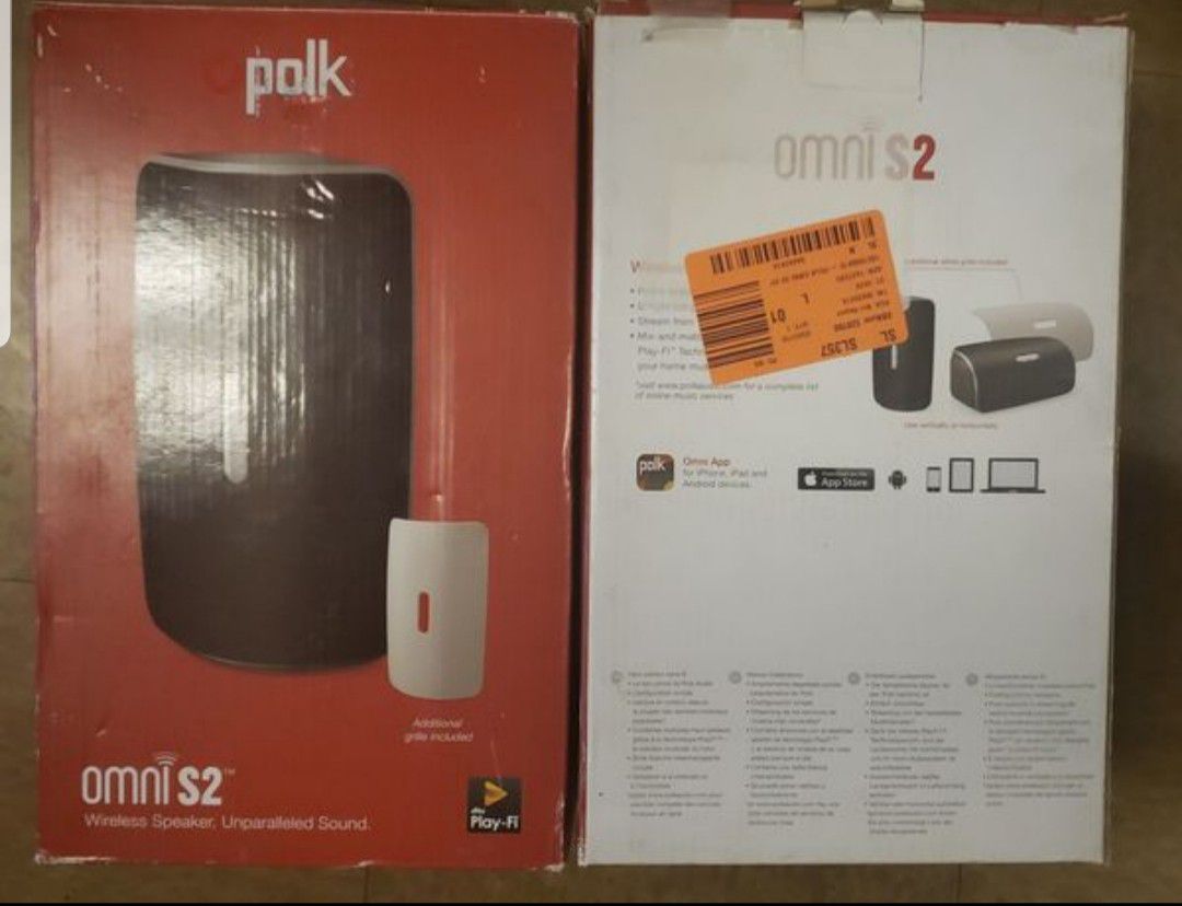 Polk Audio Omni S2 Compact Wireless Wi-Fi Music Streaming Speaker with Play-Fi