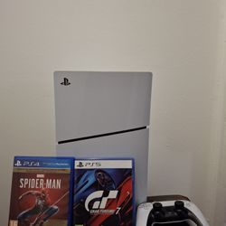 PS5 Slim Blu-Ray Edition With Two Extra Games.